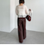 楊柳シャーリングショートブラウス