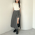 スリットプリーツスカート×ショートパンツ
