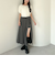 スリットプリーツスカート×ショートパンツ