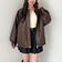 フェイクレザーミドルブルゾン