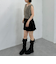 メランジフェザーニットベスト