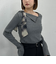 肩リボンワンショルカットＴＯＰＳ