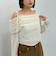 シアーベロアギャザーワンショルＴＯＰＳ