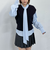 ケーブルニットベスト×ボウブラウスＳＥＴ