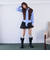 ケーブルニットベスト×ボウブラウスＳＥＴ