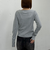 リングスナップカットリブカーディガン