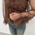 チュールギャザーペプラムブラウス
