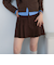 サイドプリーツミニスカート