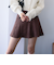 スエードフレアミニスカート