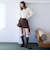 スエードフレアミニスカート
