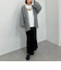 メッシュベロアナロースカート