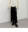 メッシュベロアナロースカート