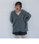 ロングシャギーミドルニットカーディガン