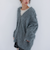 ロングシャギーミドルニットカーディガン