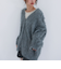 ロングシャギーミドルニットカーディガン