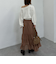 シャイニーティアードスカート