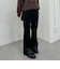 ベロアレイヤードスカート付きパンツ
