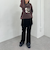 ベロアレイヤードスカート付きパンツ