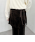 ベロアレイヤードスカート付きパンツ