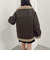 フェイクレザーミドルムートンジャケット