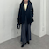 シャギーダブルミドルコート