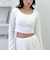 カップ付クロップドテレコＴＯＰＳ／