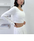 カップ付クロップドテレコＴＯＰＳ／