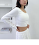 カップ付クロップドテレコＴＯＰＳ／