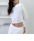 カップ付クロップドテレコＴＯＰＳ／