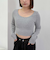 カップ付クロップドテレコＴＯＰＳ／