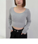 カップ付クロップドテレコＴＯＰＳ／