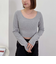 カップ付クロップドテレコＴＯＰＳ／
