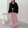 カップ付クロップドテレコＴＯＰＳ／