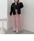 カップ付クロップドテレコＴＯＰＳ／