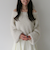 ラメブークレフェザーニットプルオーバー
