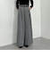 ベルト付ツイードワイドスラックス