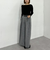 ベルト付ツイードワイドスラックス