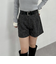 ベルト付ツイードショートパンツ