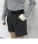 ベルト付ツイードショートパンツ
