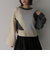 インターシャカラーブロックニットプルオーバー