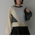 インターシャカラーブロックニットプルオーバー