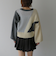 インターシャカラーブロックニットプルオーバー