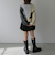 インターシャカラーブロックニットプルオーバー