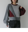 インターシャカラーブロックニットプルオーバー