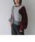 インターシャカラーブロックニットプルオーバー