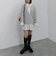 ケーブルニットチュニック×シャツミニワンピースＳＥＴ
