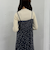 花柄ベロアキャミワンピース