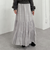シャイニー切替ティアードスカート