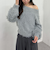 シャギーオフショルニットプルオーバー