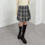 ツイードラップミニスカート